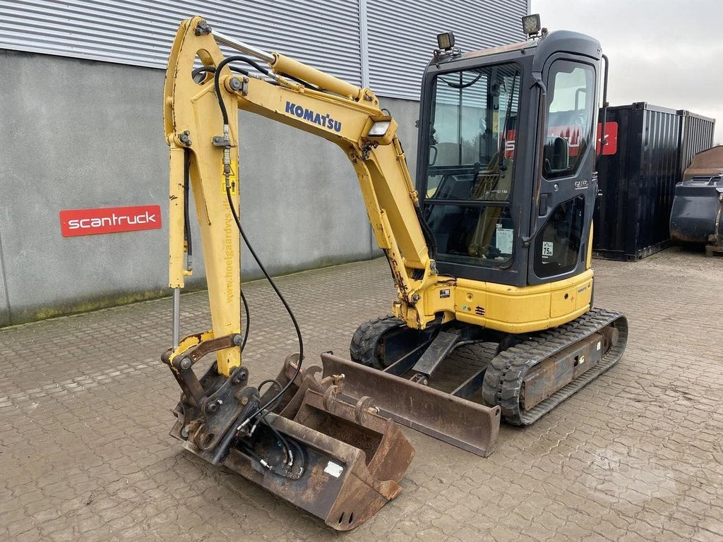 Mini-pelle KOMATSU PC20MR-2 – 2 T compacte et performante + 3 Godets – Garantie 12 mois
