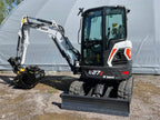 Bobcat E27Z + ENGCON + 4 GODETS (2021) - Garantie 12 mois