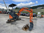 Mini-pelle HITACHI ZX17U-2 – 1,8 T + 3 Godets – Garantie 12 mois