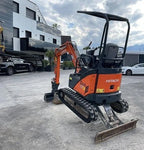 Mini-pelle HITACHI ZX17U-2 – 1,8 T + 3 Godets – Garantie 12 mois
