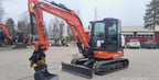 Mini-pelle KUBOTA KX060-5 avec ROTO – 5,7 T quasi neuve + 3 Godets – Garantie 12 mois