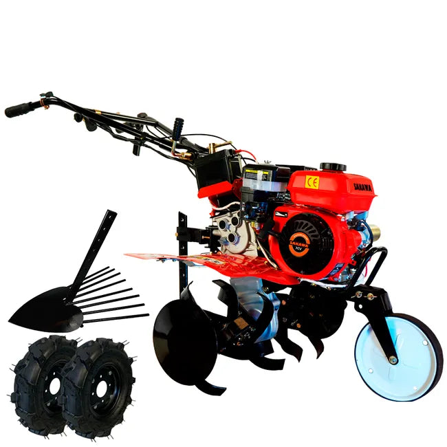 Motobineuse Motoculteur Démarrage électrique 7CV 3v avec Arracheuse de pommes de terre