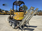 CATERPILLAR 301.7CR + 3 GODETS + REMORQUE 2021