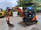 Mini-pelle HITACHI ZX17U-2 YLR – 1,8 T + 3 Godets – Garantie 12 mois