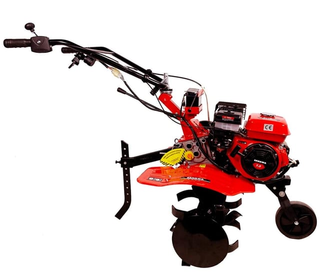 Motobineuse 7,5 CV Butteur + Roues 400x8 + Manchons + Arrache-pommes de terre