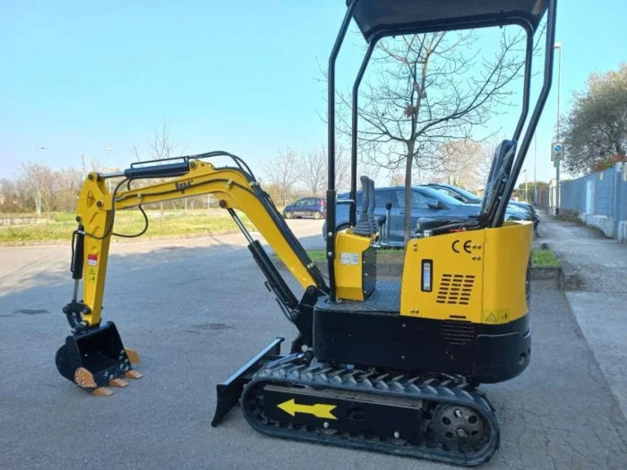 Mini-pelle JPC HT 12 – 1.2 T sur chenilles avec 3 godets  Garantie 2 ans