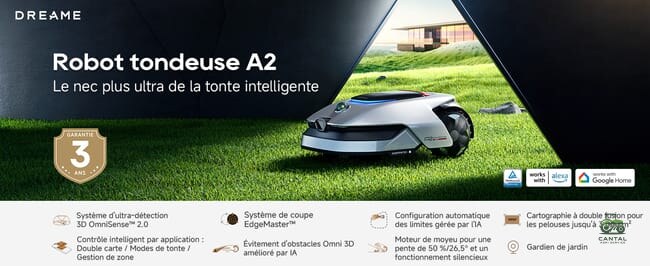 DREAME Robot tondeuse A2