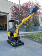 Mini-pelle JPC HT 12 – 1.2 T sur chenilles avec 3 godets  Garantie 2 ans