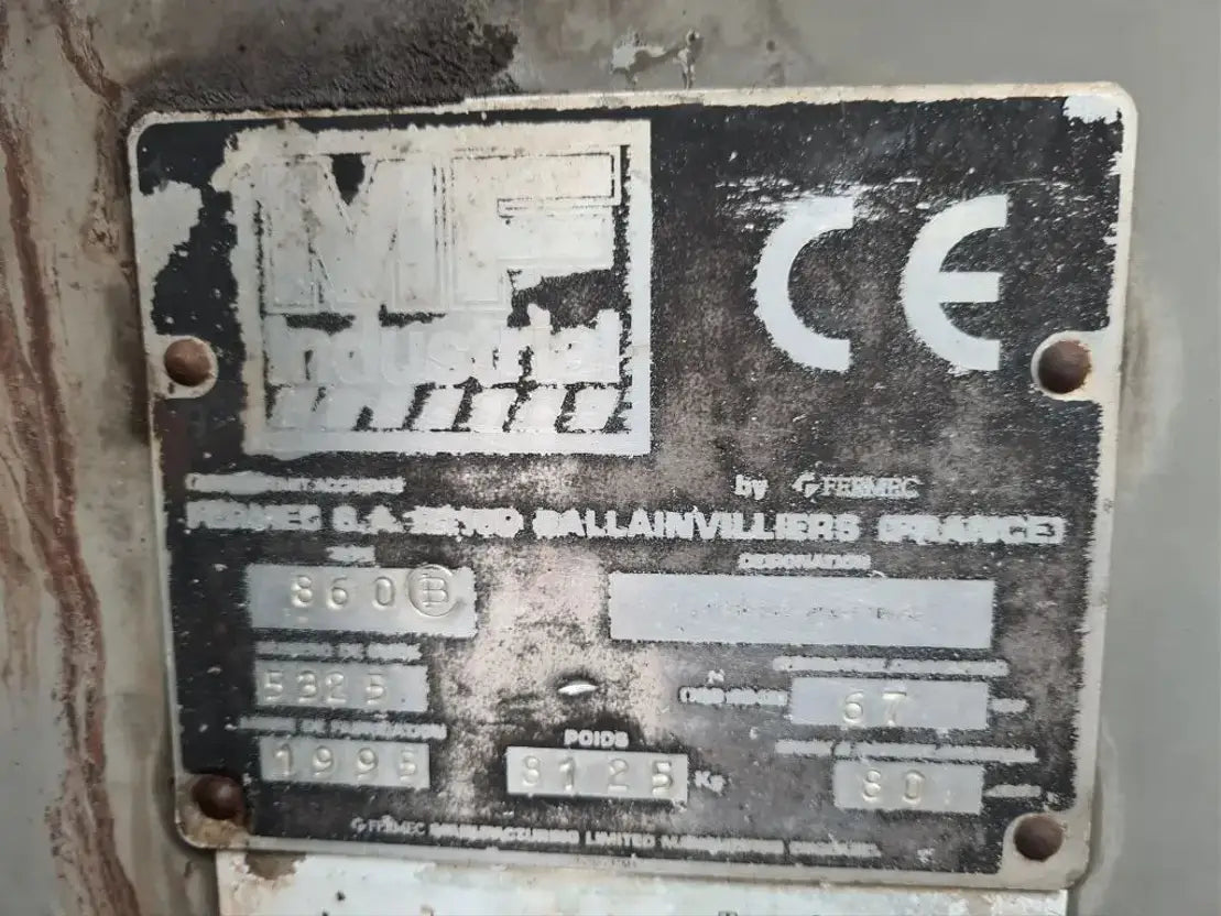 Massey Ferguson 860 backhoe