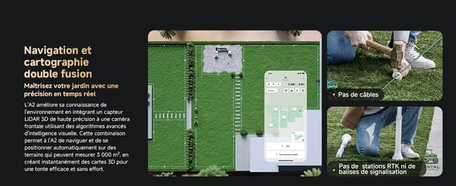 DREAME Robot tondeuse A2