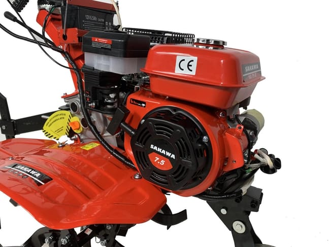 Motobineuse 7,5 CV Butteur + Roues 400x8 + Manchons + Arrache-pommes de terre