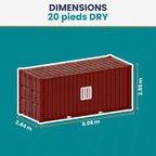 Conteneur 20 Pieds DRY - Occasion