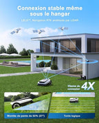 ECOVACS Goat A1600 RTK Robot Tondeuse sans Fil Périphérique 1600 m²