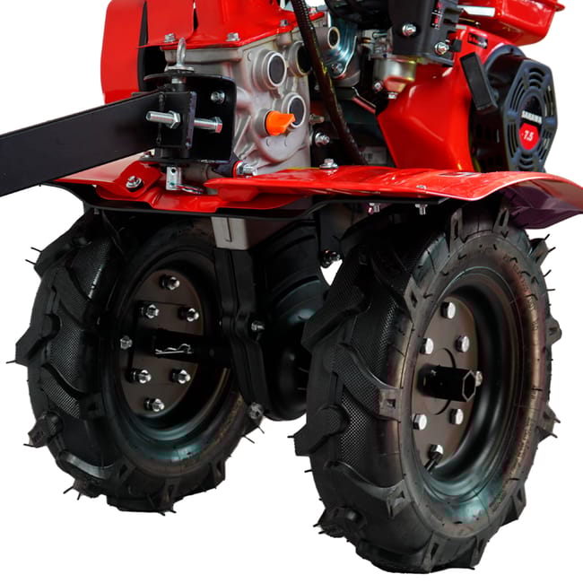 Motobineuse 7,5 CV Butteur + Roues 400x8 + Manchons + Arrache-pommes de terre