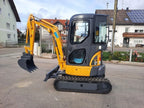 Mini-pelle KOMATSU PC20 – 2 T compacte et polyvalente + 3 Godets – Garantie 12 mois