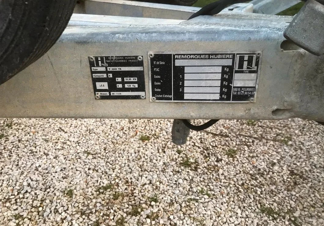 Remorque porte engins Hubiere / 3.5 T