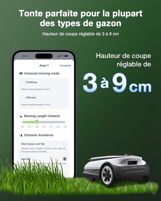ECOVACS Goat A1600 RTK Robot Tondeuse sans Fil Périphérique 1600 m²