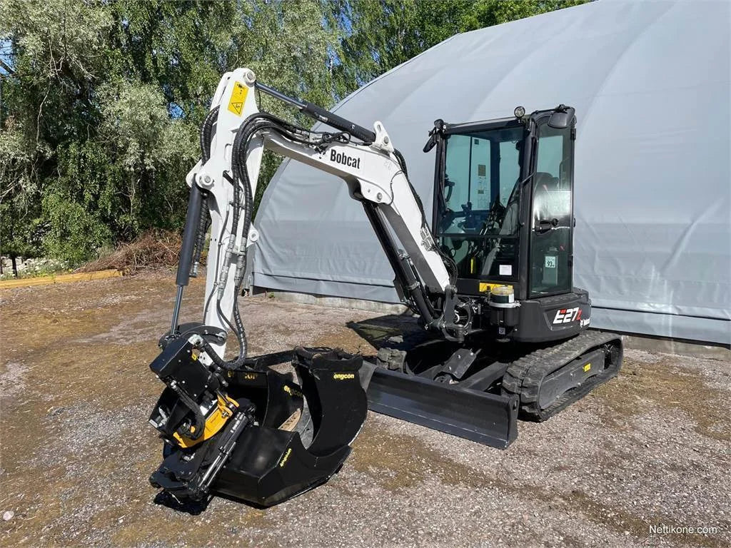 Bobcat E27Z + ENGCON + 4 GODETS (2021) - Garantie 12 mois