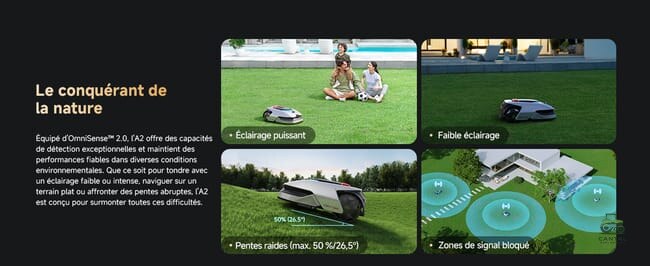 DREAME Robot tondeuse A2