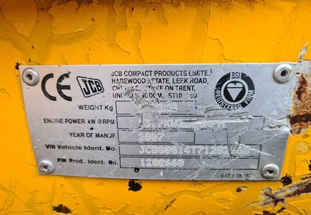 Mini-pelle JCB 8014 – 1,4 T + 3 Godets – Garantie 12 mois