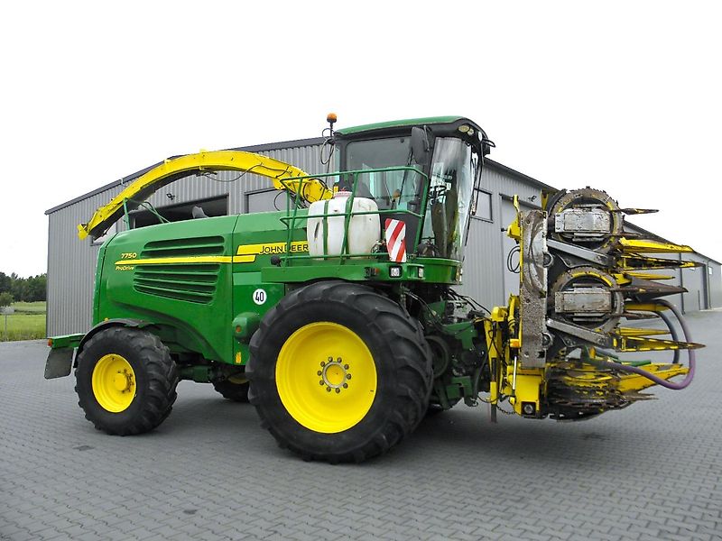 John Deere 7750 ProDrive Année 2008, Kemper JD375, Ramasseur d'herbe