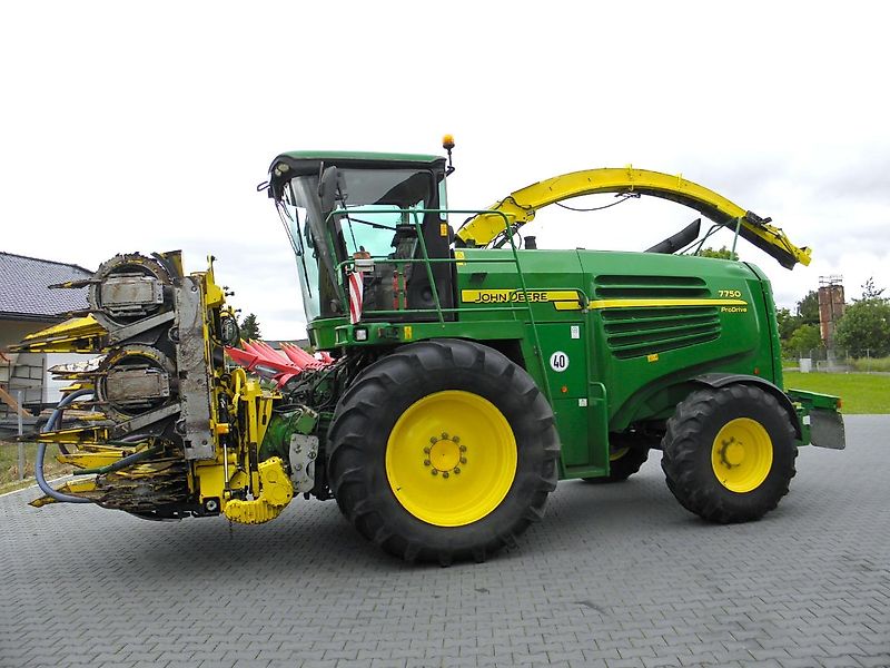 John Deere 7750 ProDrive Année 2008, Kemper JD375, Ramasseur d'herbe