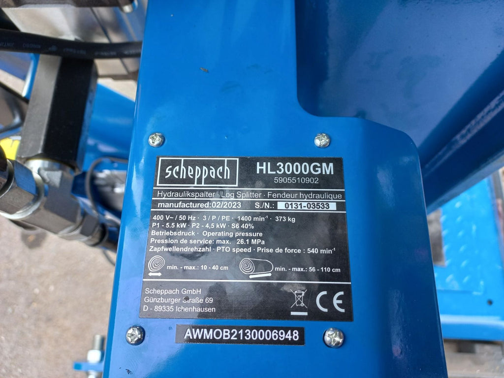 Scheppach 30t Holzspalter